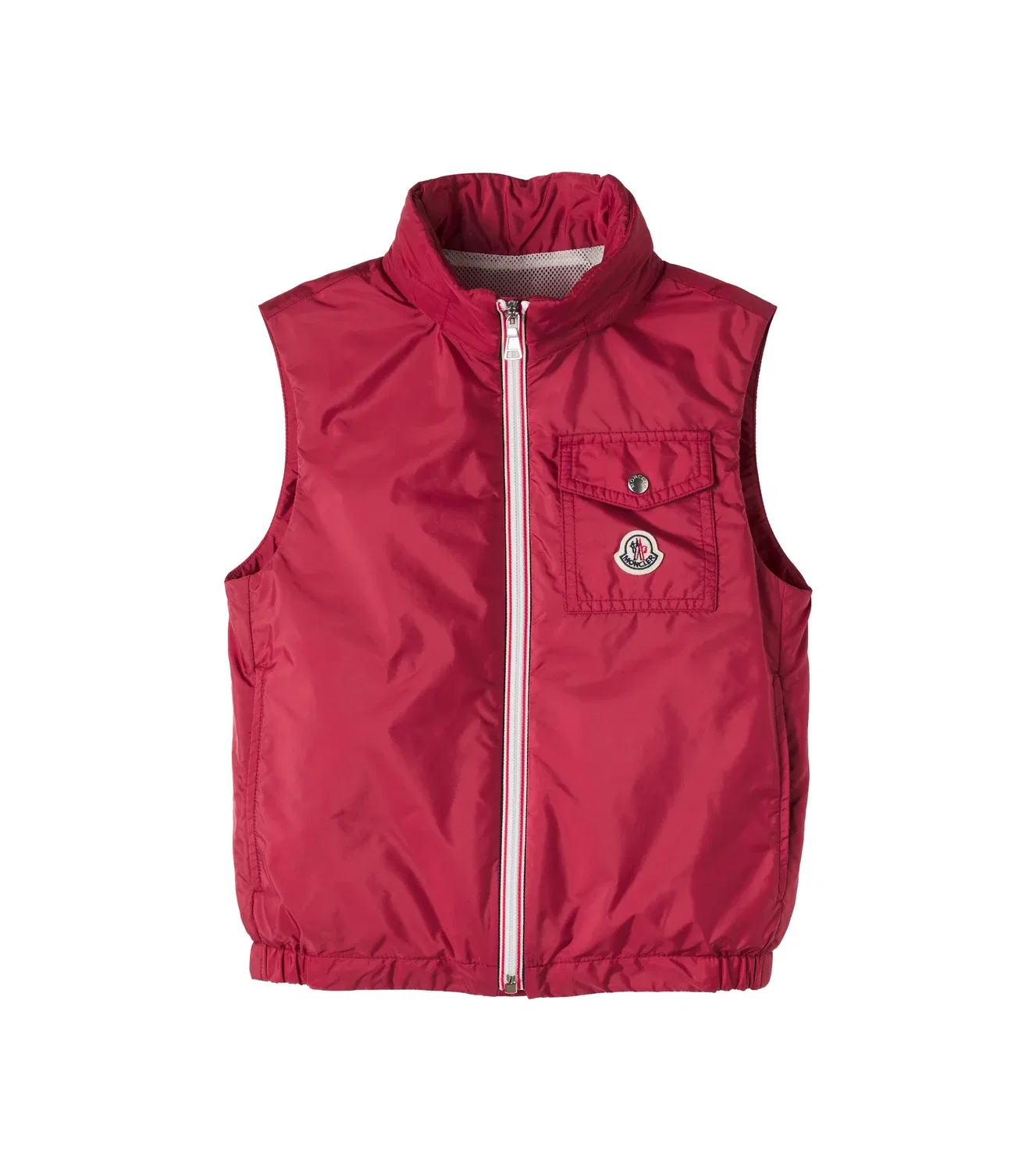 Жилет с молнией Moncler Enfant, красный