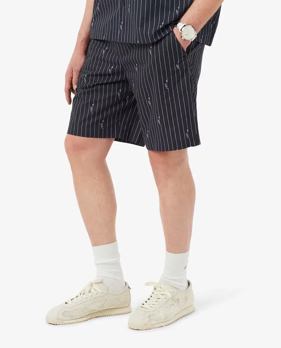 Мужские шорты из органического хлопка с принтом Lacoste, Negro — фото 3