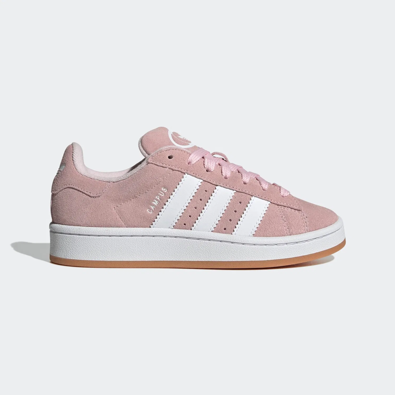 Детские кроссовки с ретро-дизайном Campus 00S Adidas Originals, Clear Pink/White/Gum — фото 2