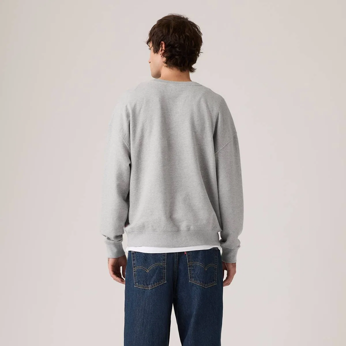 Свитшот Delaney с круглым вырезом Levi's, Mid Tone Grey Heather - Grey — фото 4
