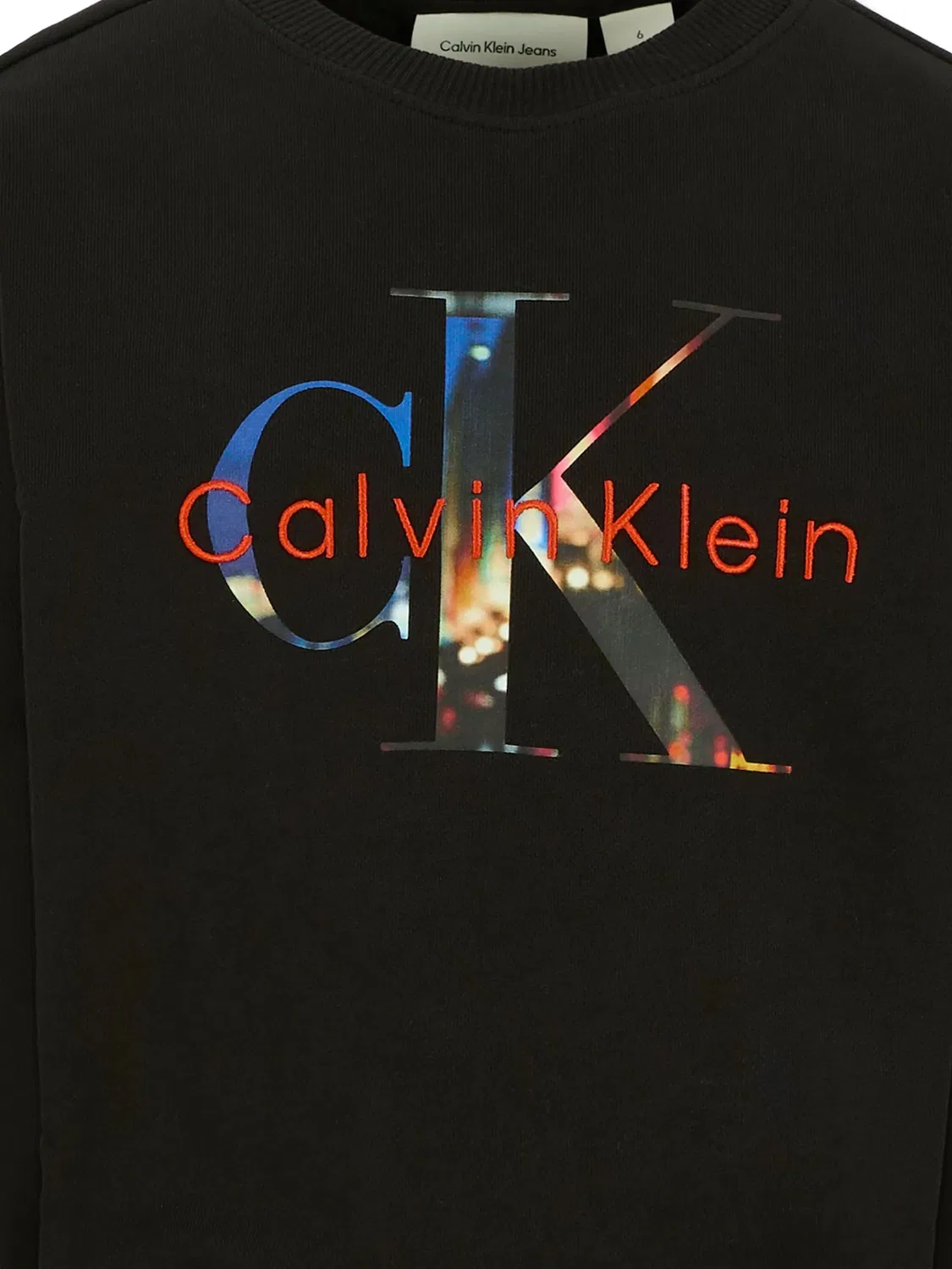Calvin Klein Свитшот с принтом логотипа черный — фото 2