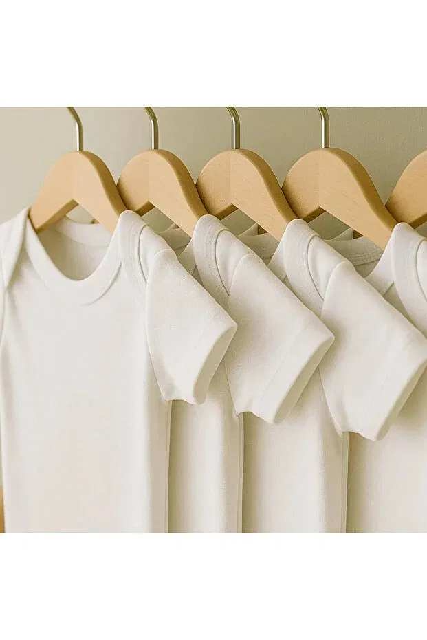 Детское боди с коротким рукавом комплект 5 шт Unisex Rany Baby Kids, White-1-1 — фото 4