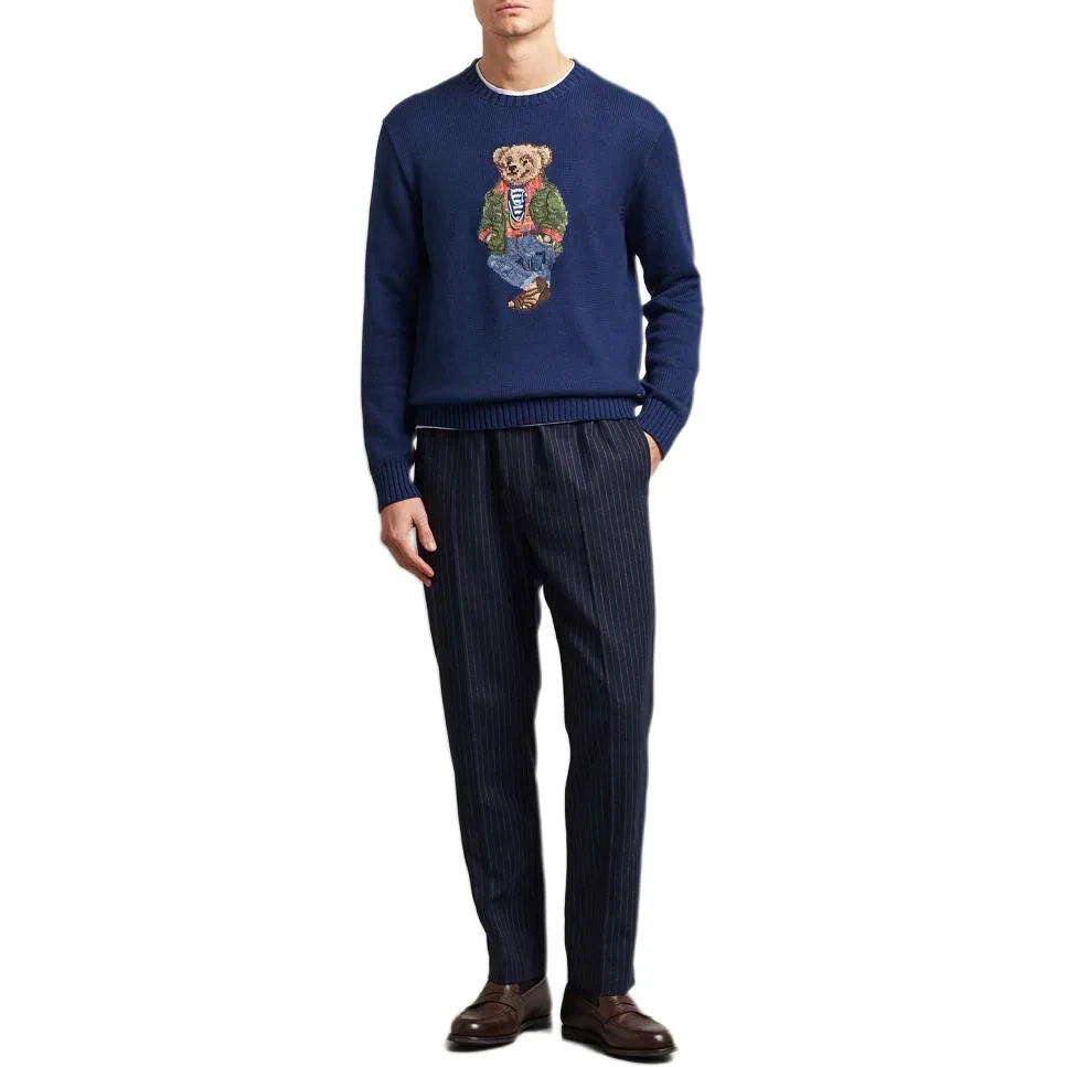 Мужской свитер с принтом Polo Ralph Lauren, Light Aqua Blue — фото 3