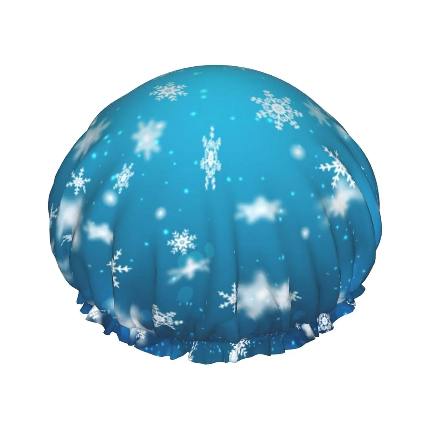 Шапочка для душа, Oudrspo, 1 шт., 27 см, Snowflakes4