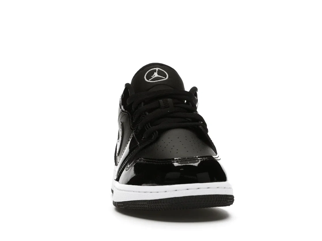 Детские кроссовки Lifestyle с блестящими элементами Jordan 1 Low SE, Black/Black-White — фото 2