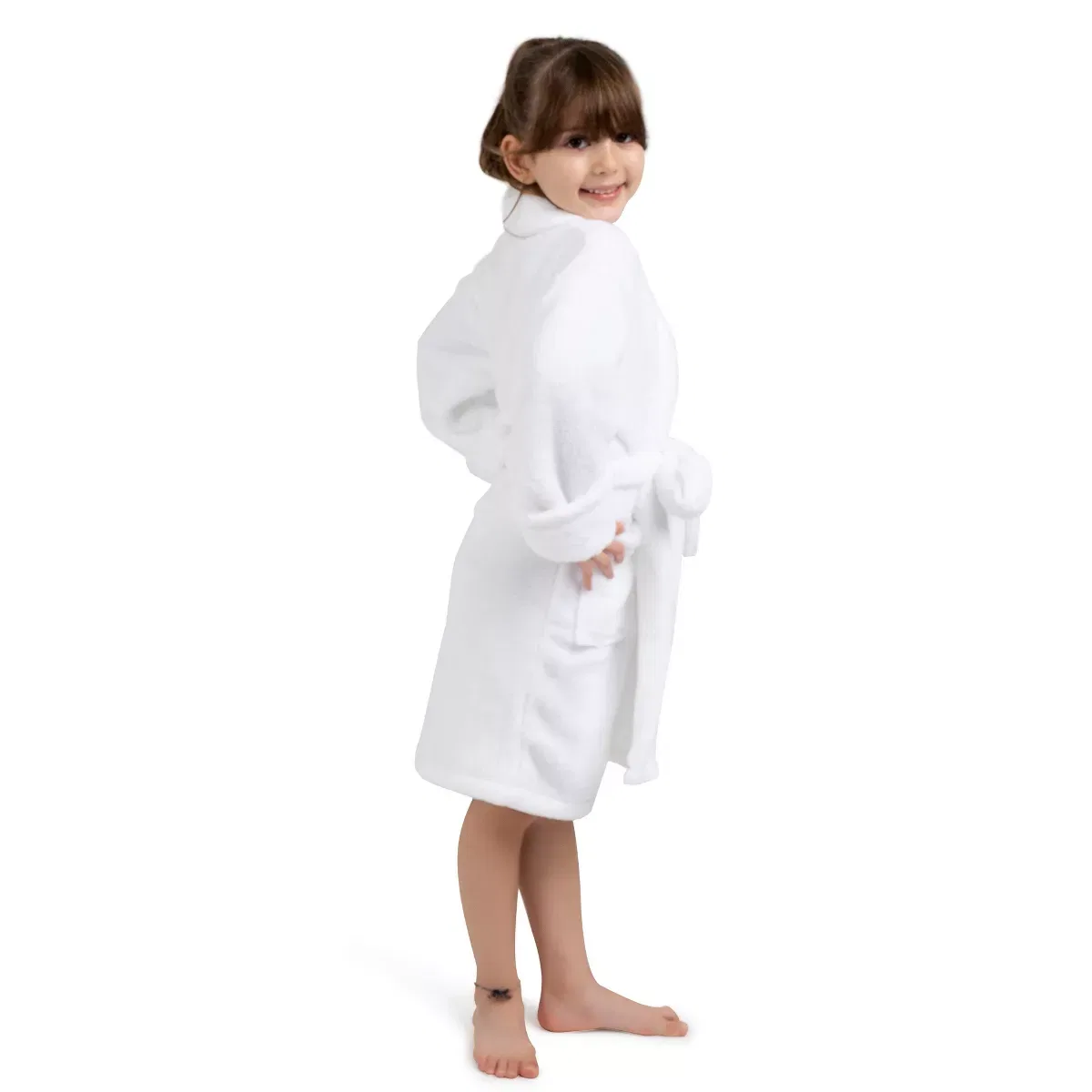 Детский халат из микрофибры с шальным воротником BC Bare Cotton, Lavender — фото 4