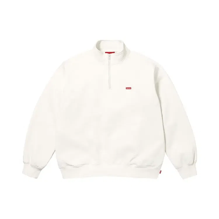 Пуловер Supreme Small Box Half Zip, белый