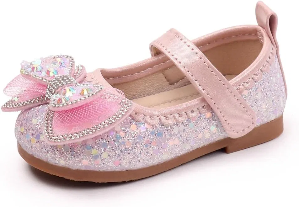 Детские туфли Мэри Джейн для девочек с бантом Purepips, Pink — фото 3