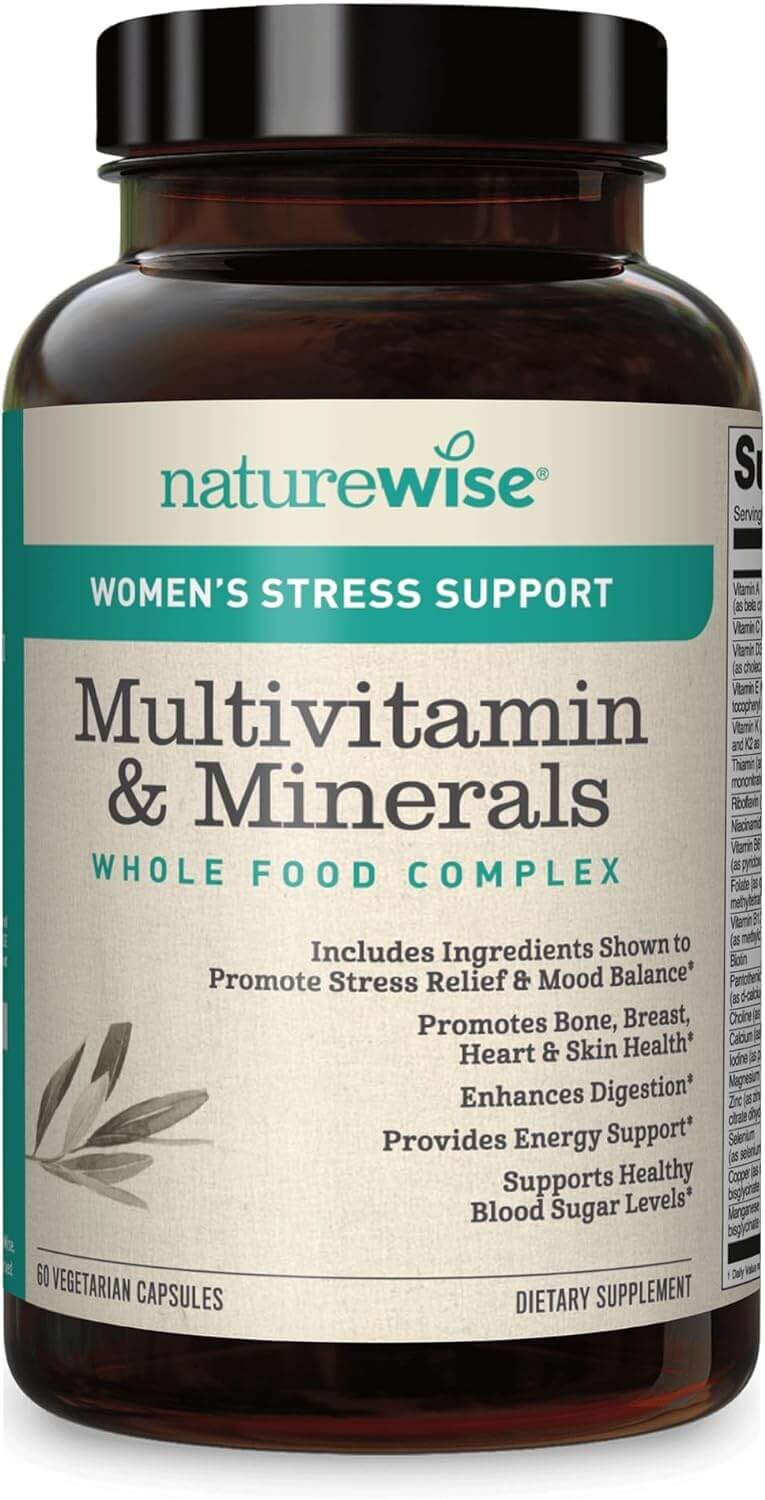 

Комплекс мультивитаминов и минералов для женщин NatureWise Stress Support With Sensoril Ashwagandha, 60 капсул