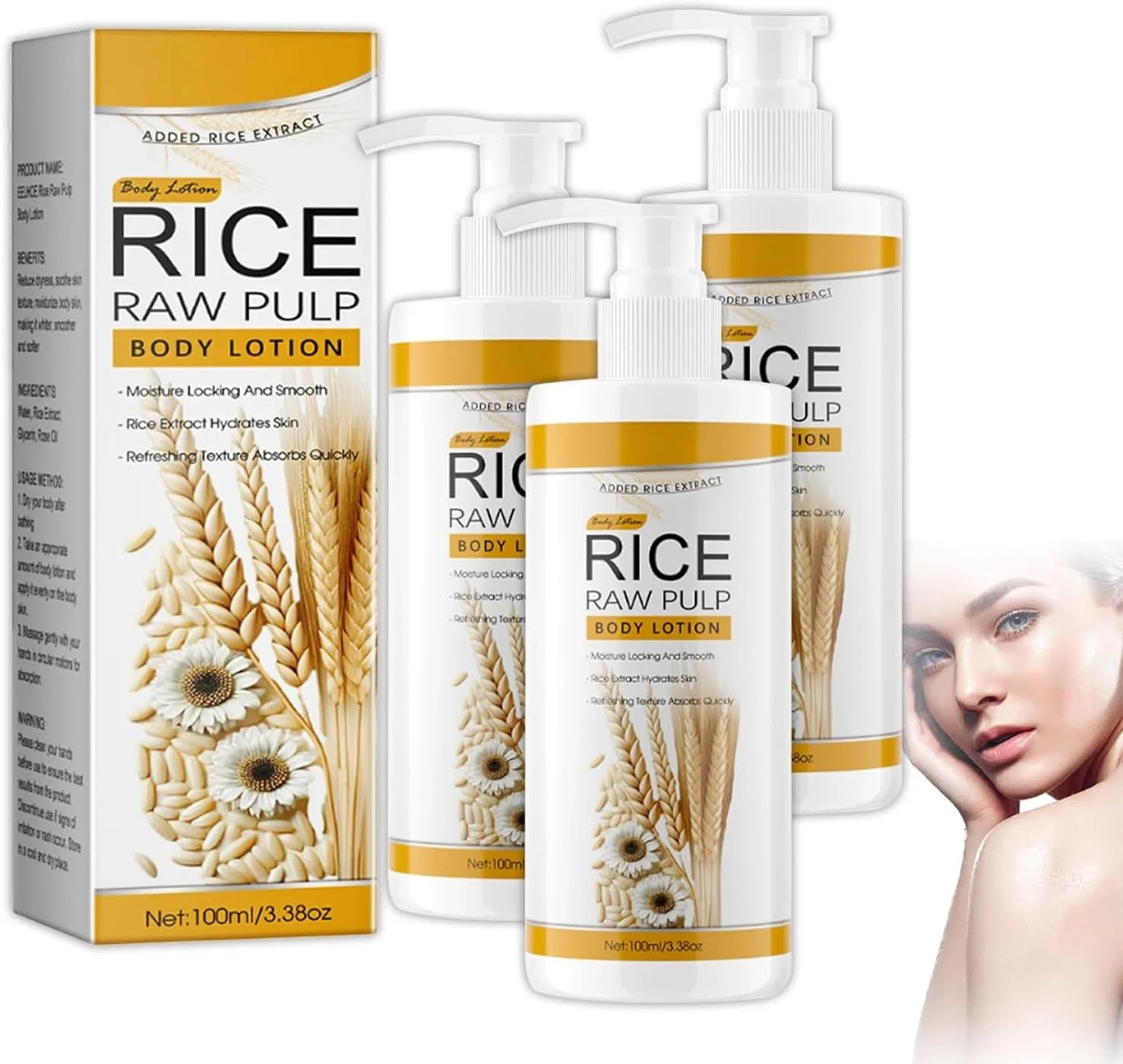 Лосьон для тела Rice Body Lotion, IAEXUOQC, 100 мл