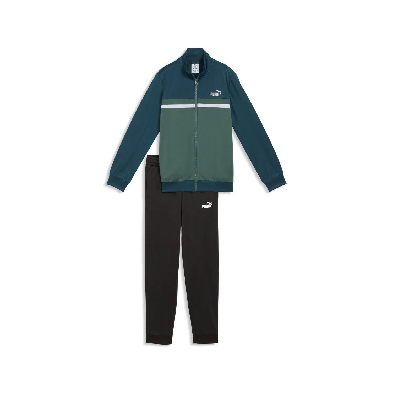 Детский спортивный костюм с цветовой блокировкой Colourblocked Trainingsanzug Jungen PUMA, Petrolblau