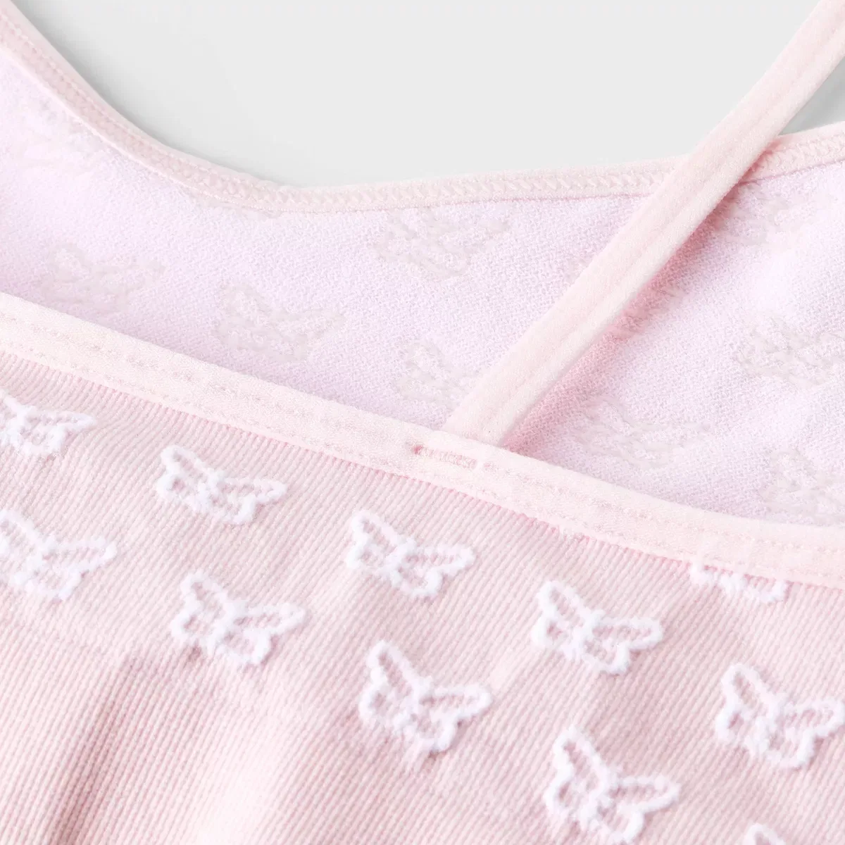 Детский комплект бюстгальтеров без швов 2 шт. KIDS SOCKS/PACKAGED UNDERWEAR, Pink — фото 4