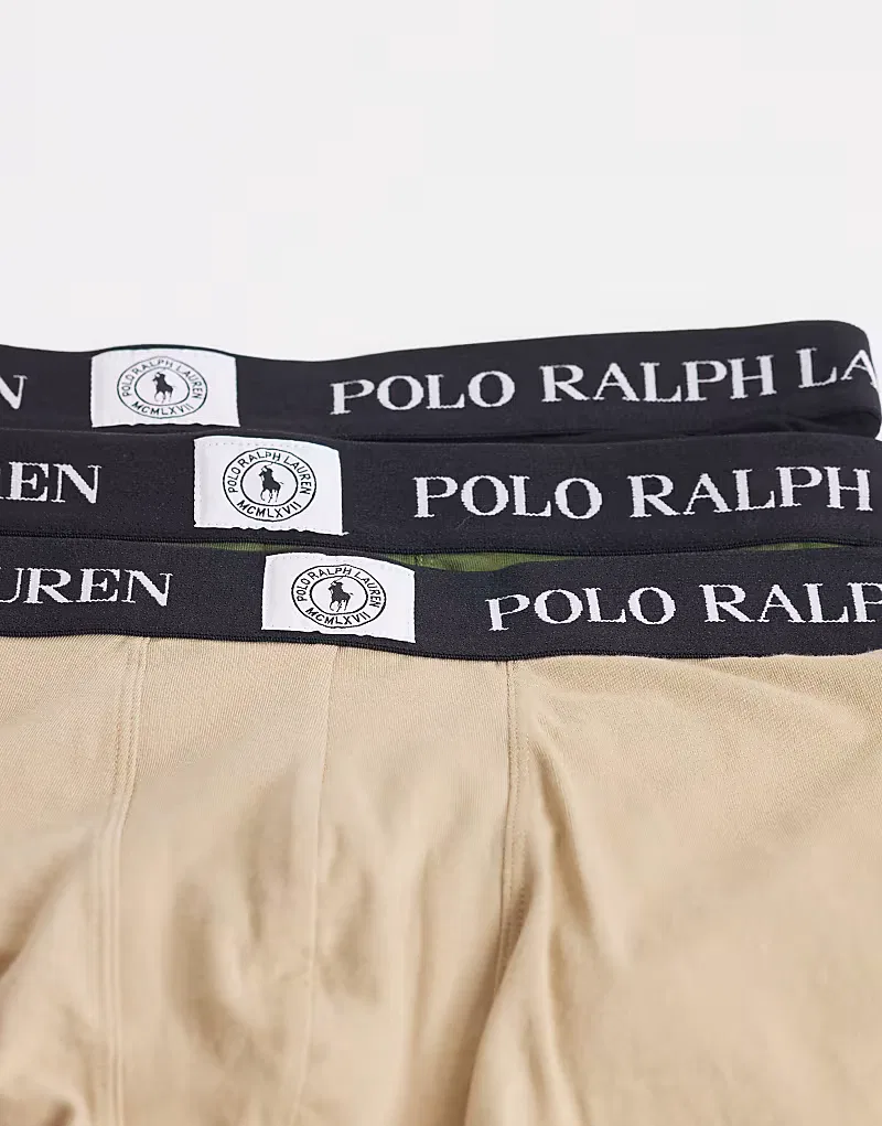 Плавки хлопковые Polo Ralph Lauren 3 шт, мультиколор — фото 3