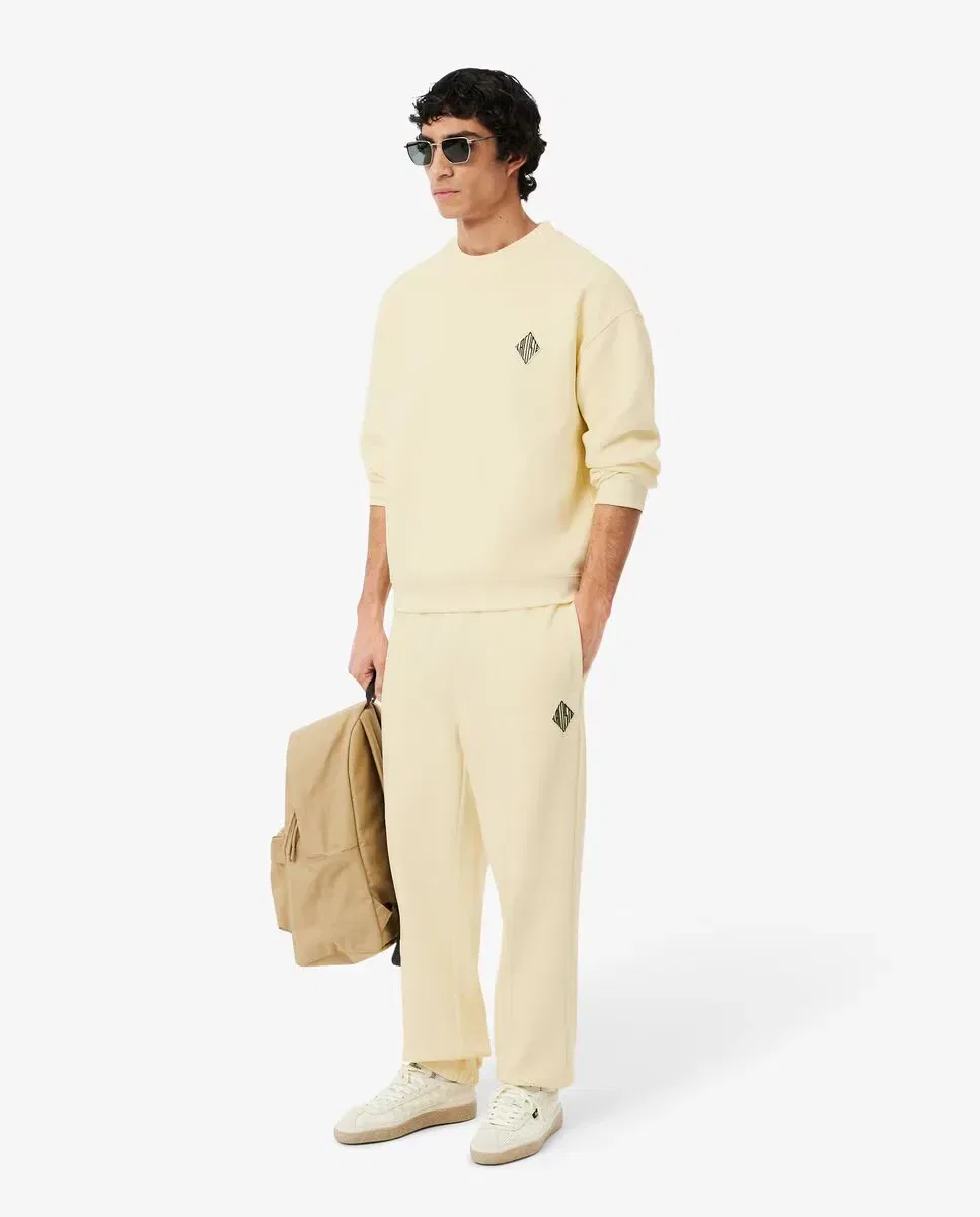 Мужские спортивные штаны с ромбовидным принтом Lacoste, Amarillo — фото 4