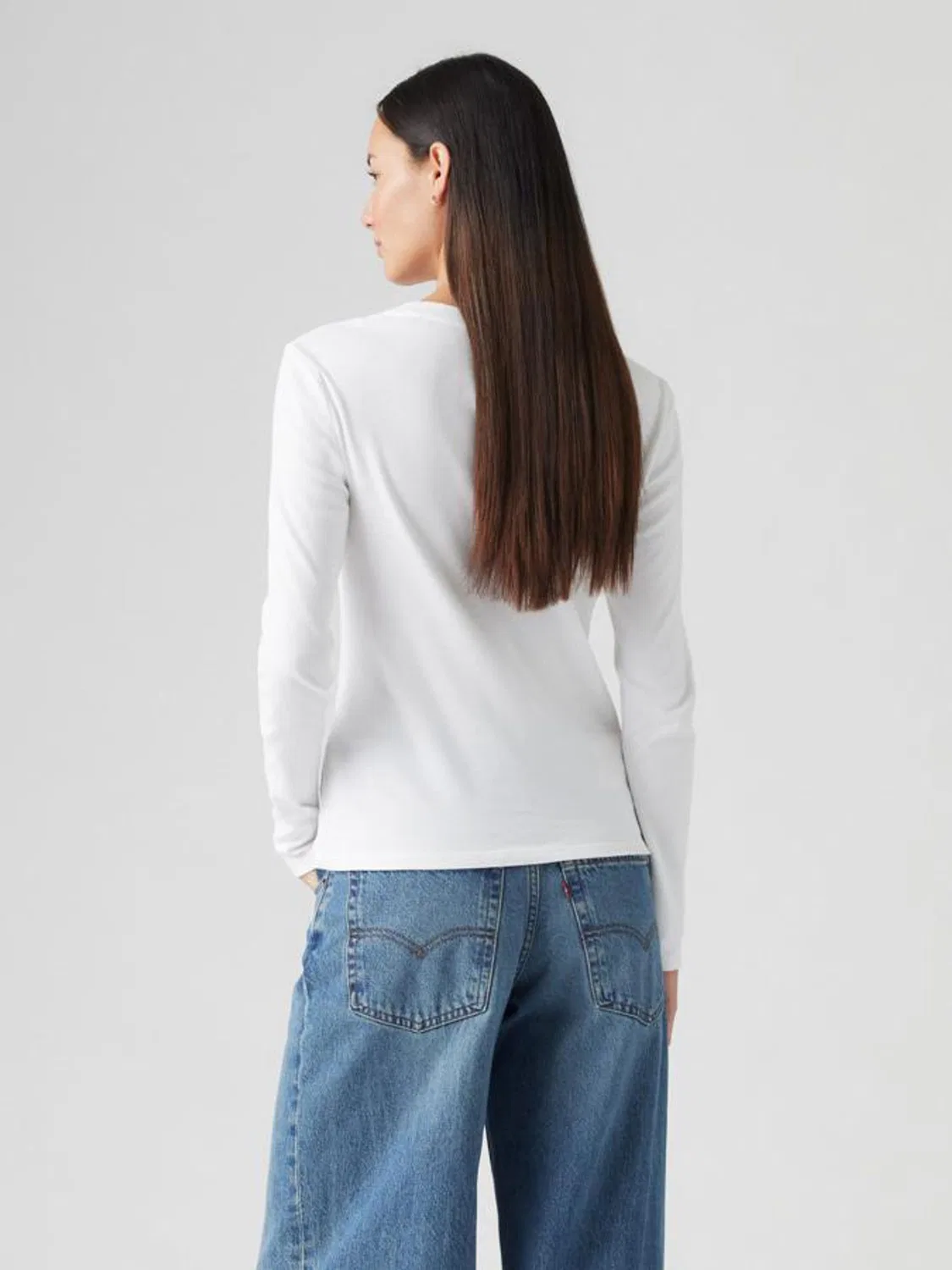 Футболка с длинным рукавом Essential Levi's, белый — фото 2