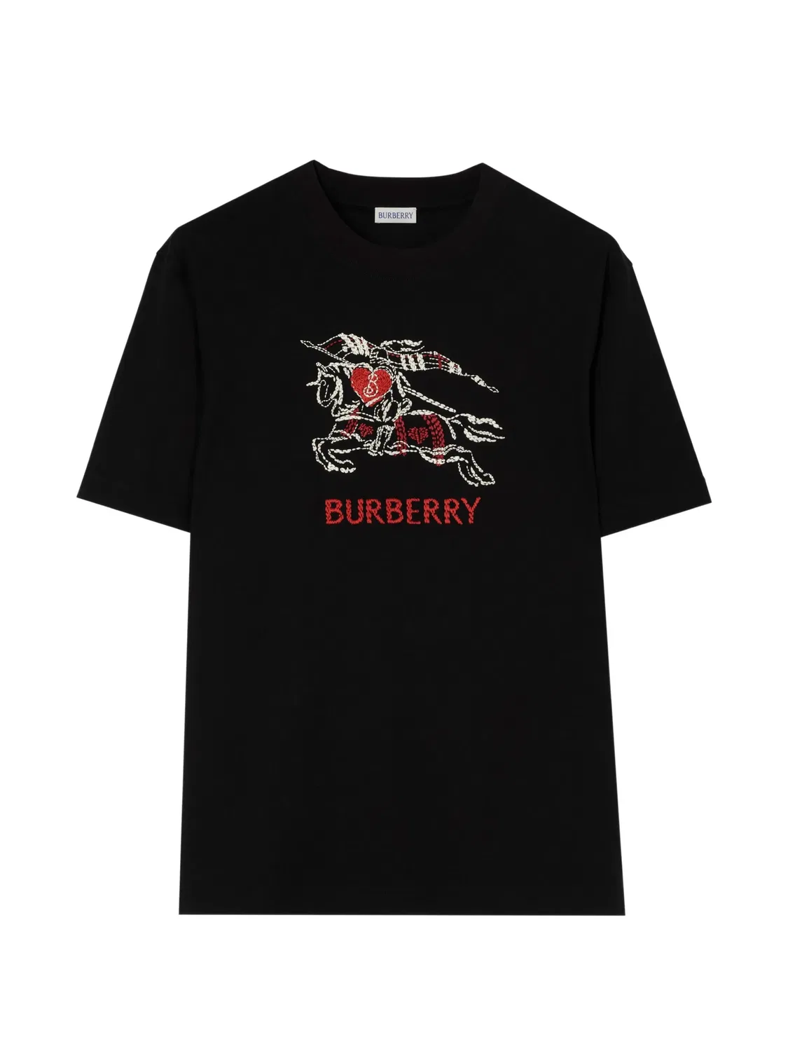 Футболка с принтом Burberry, черный