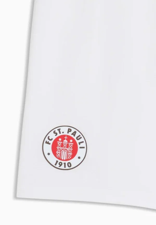 Шорты футбольные Fc St. Pauli 26/27 Shorts Unisex, Puma, White, Espresso Brown, белый/коричневый — фото 3