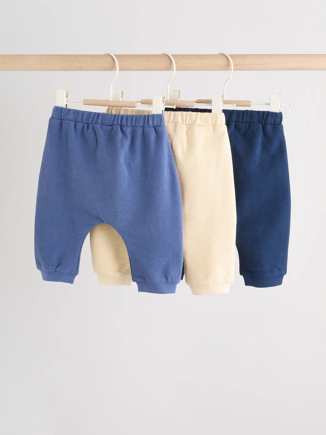 Джоггеры детские 3 шт, Baby 3 Pack Next, синий/нейтральный — фото 2