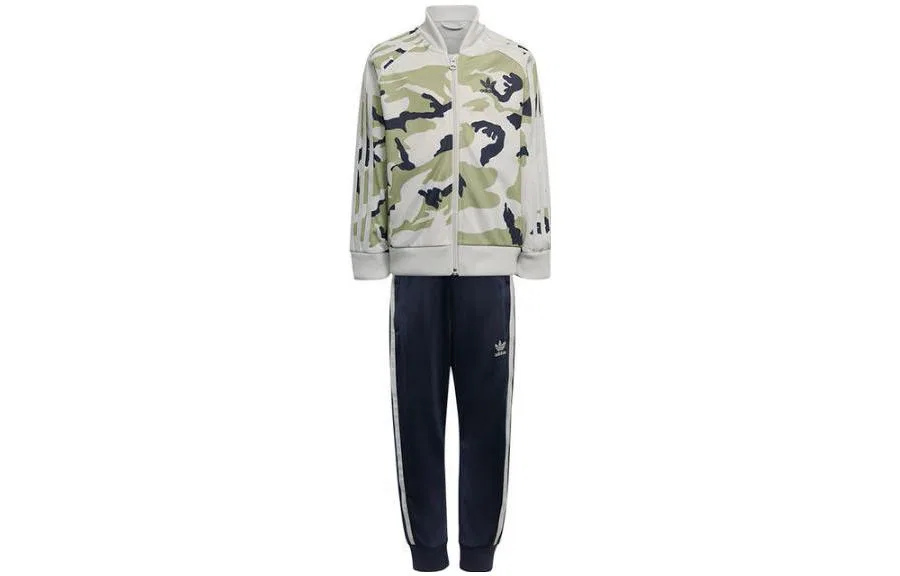 Детский спортивный комплект с воротником-бейсболка Adidas Originals, Camouflage Black