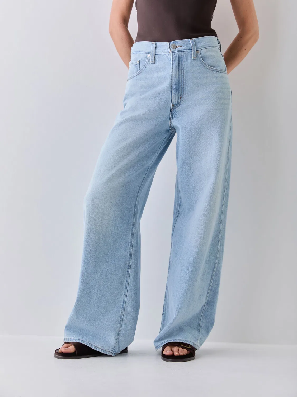 Джинсы с широкой штаниной, регулируемые Levi's, темно-синий — фото 3