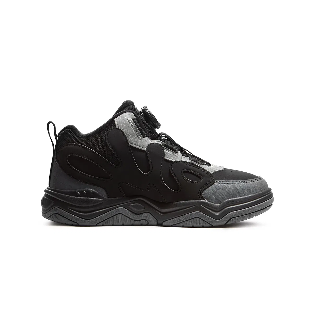 Детские кроссовки с ретро-стилем Heritage FHT FILA KIDS, Black/Castle Gray — фото 3