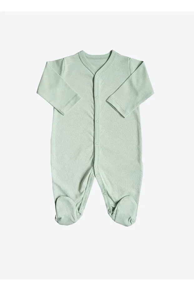 Детский комбинезон для новорожденных с принтом Organic Cute Bunny 3-Piece Booties Jumpsuit Kitikate, Pink — фото 3