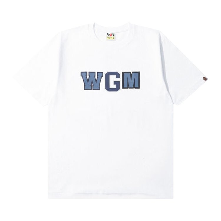 

Футболка BAPE Color Camo WGM Milo Shark Tee 'White/Navy', белый