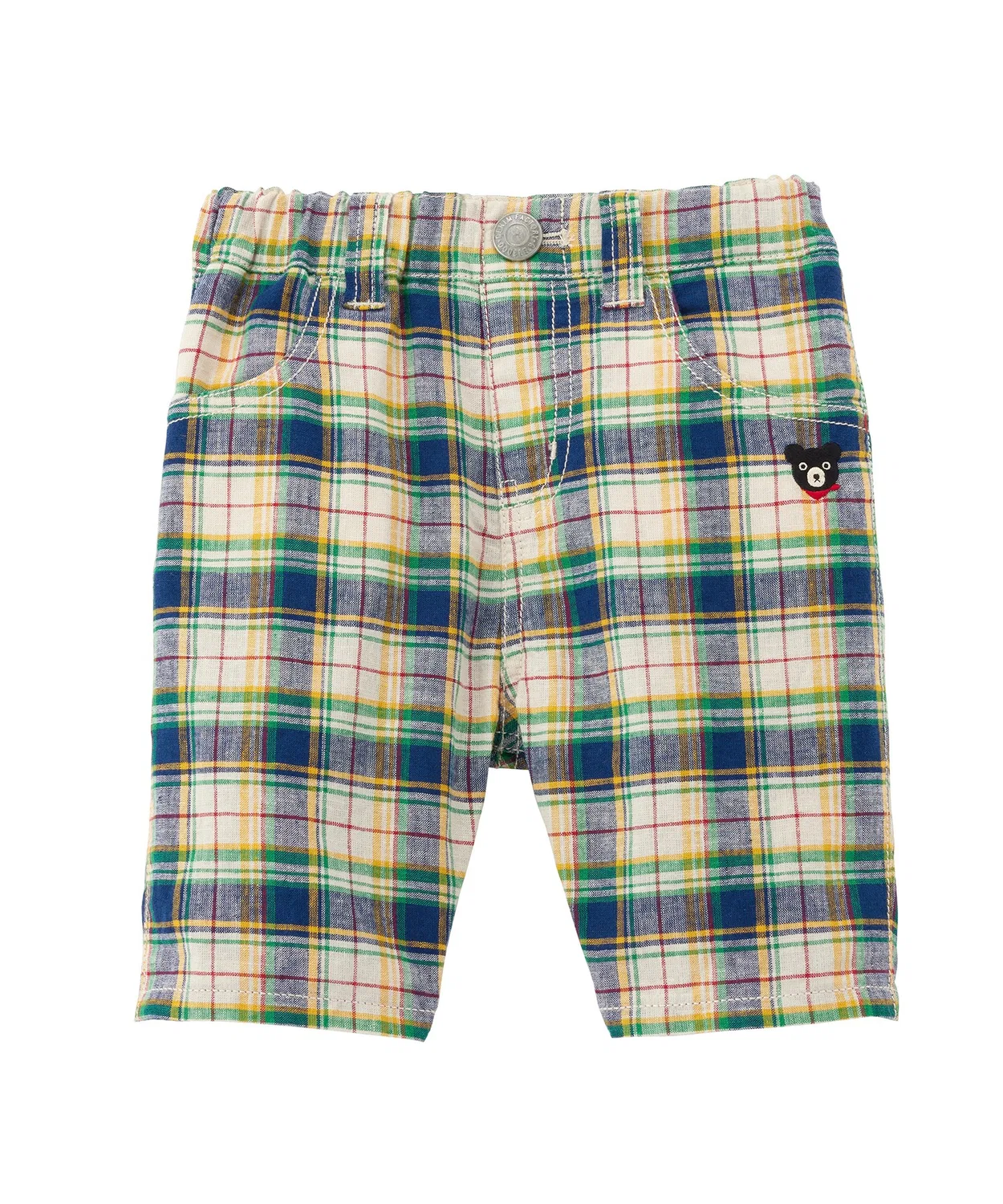 Детские брюки до колена с принтом DOUBLE_B, Navy/Green/Beige