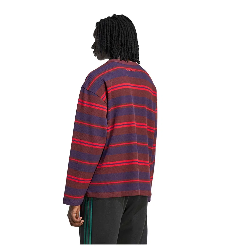 Футболка с длинным рукавом 90S Alternative Sport Stripe Waffle Adidas Originals, фиолетовый — фото 2