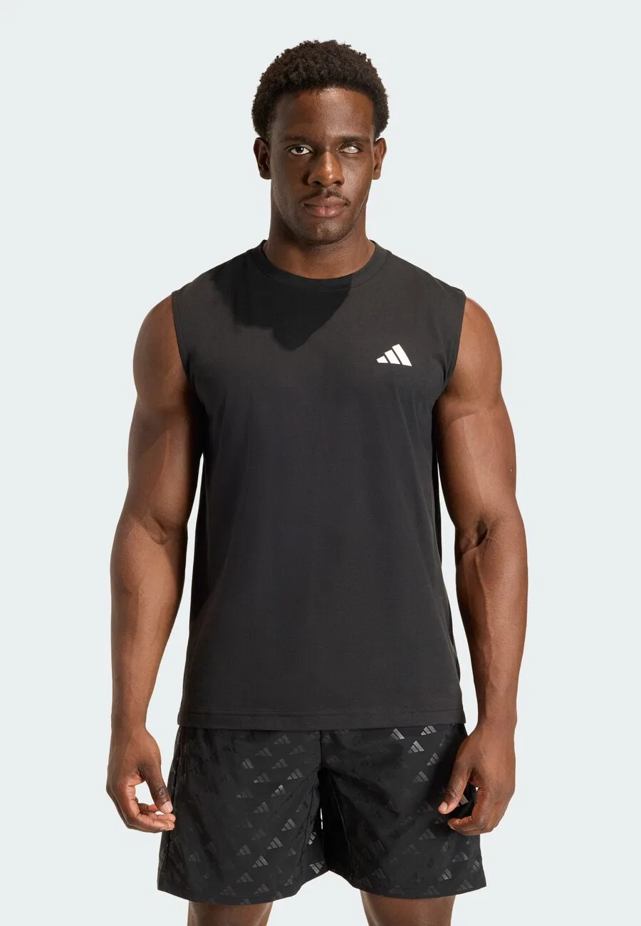 Спортивная футболка ADIDAS PERFORMANCE Performance Shirt 'Essentials Feelready' черного цвета — фото 2