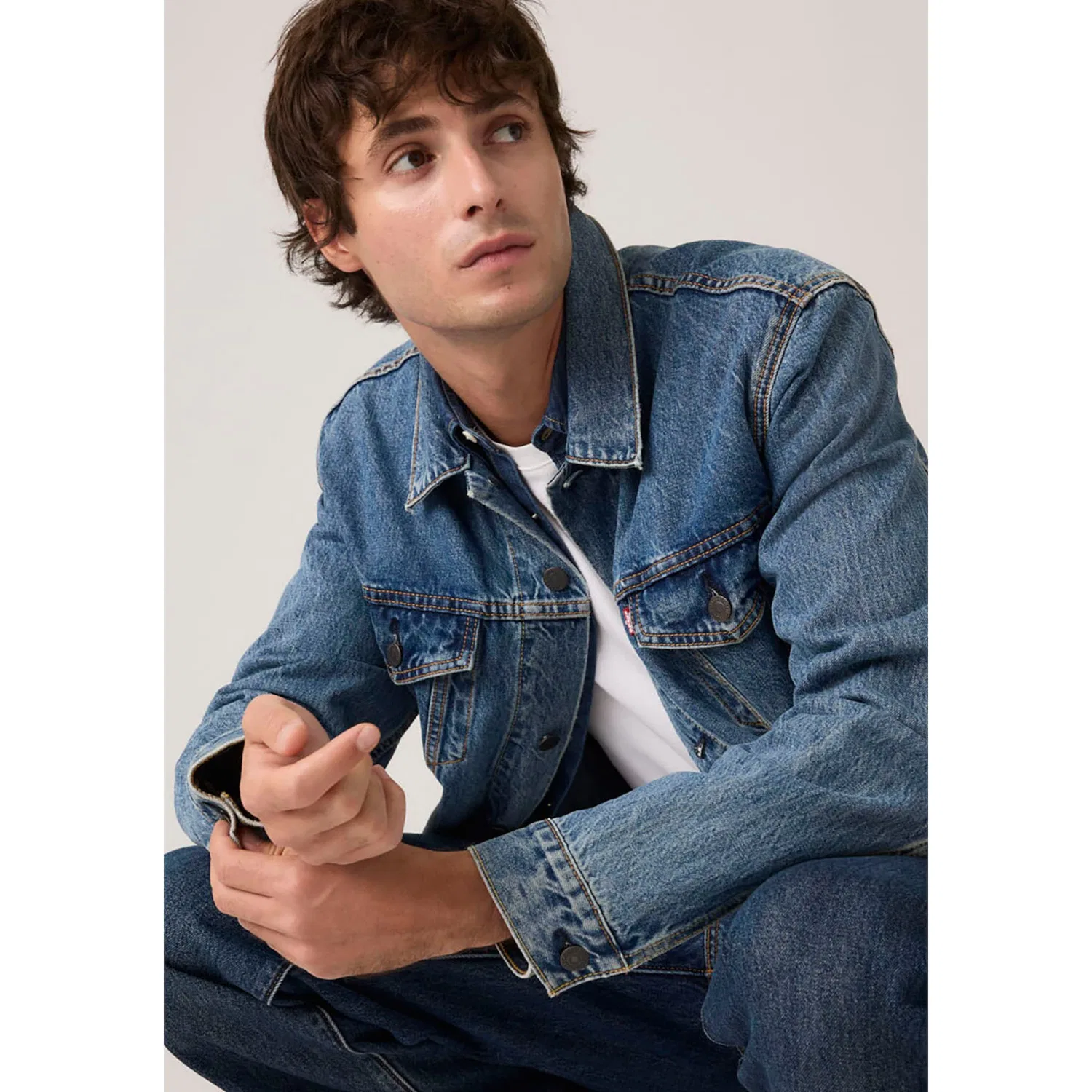 Мужская джинсовая куртка Trucker Jacket Levi's, Washed Away — фото 4