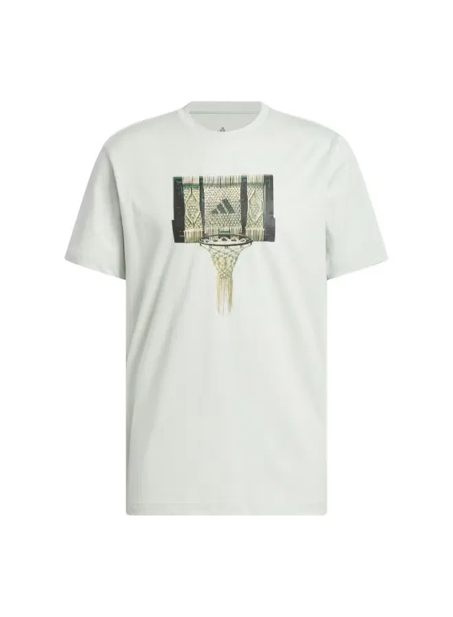 Футболка с принтом Spotlight tee Adidas, зеленый