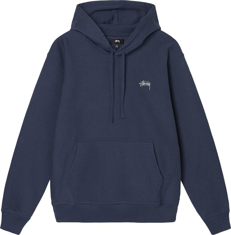 

Худи Stussy Overdyed Stock Logo Hoodie 'Navy', синий