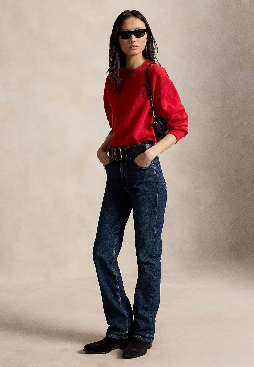 Свитшот с круглым вырезом Polo Ralph Lauren, Very Red — фото 2
