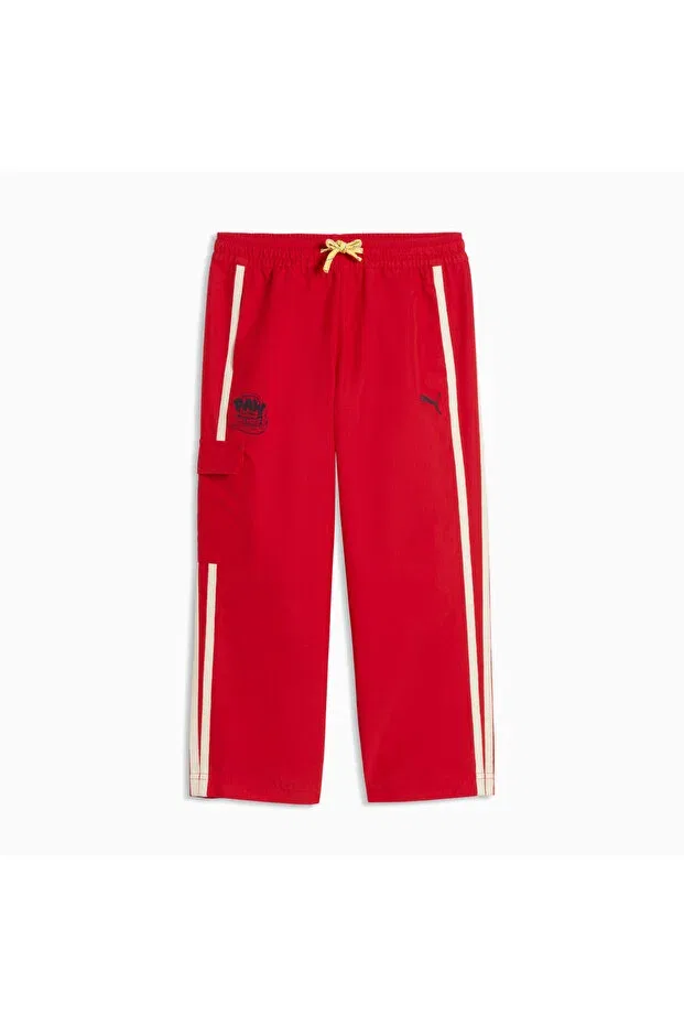 Детские спортивные штаны для девочек с принтом Paw Patrol Puma, Red — фото 4