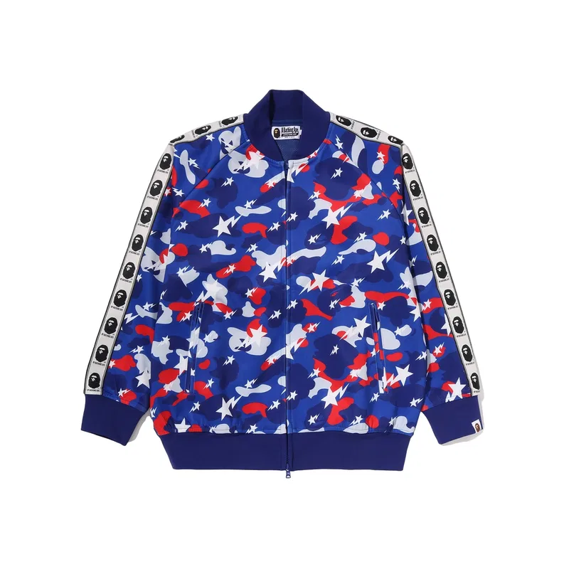 Детская куртка-бейсболка с воротником, прямого кроя, A Bathing Ape, Blue