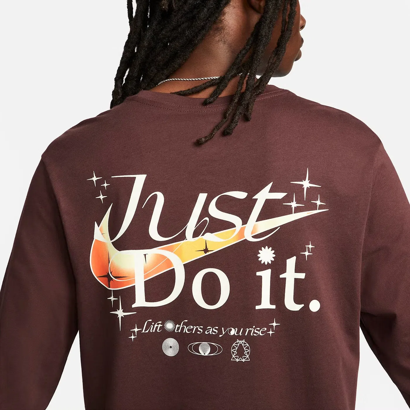 Лонгслив с длинным рукавом Sportswear Premium Essentials Nike, коричневый — фото 3