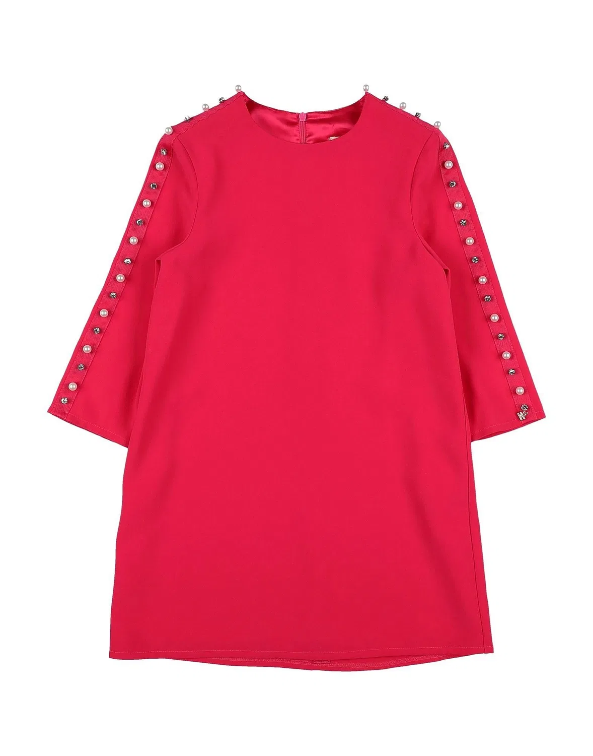 Детское платье для девочек из крепа Fuchsia Elisabetta Franchi, фуксия