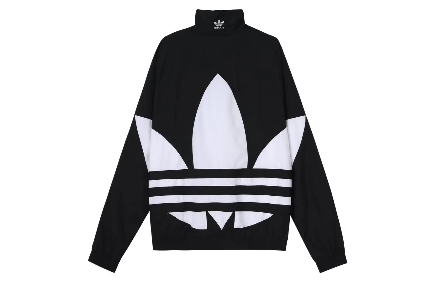 Куртка Adidas Originals Big Trefoil Track Top Night Marine Logo, черный — фото 2