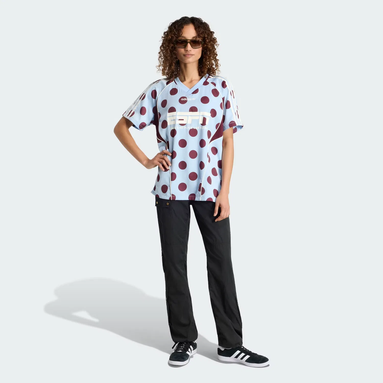 Женские брюки карго прямого кроя Adidas Originals, черный — фото 3