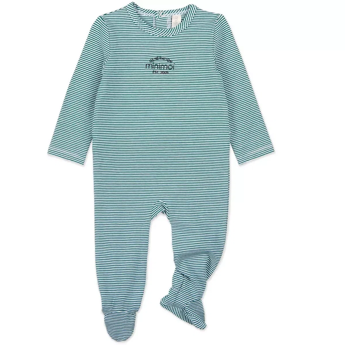 Детское боди-комбинезон с длинным рукавом MiniMoi NEWBORN, Emerald Green
