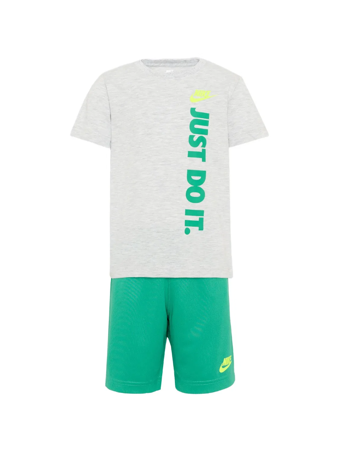 Спортивный костюм с шортами и логотипом Nike Kids, серый