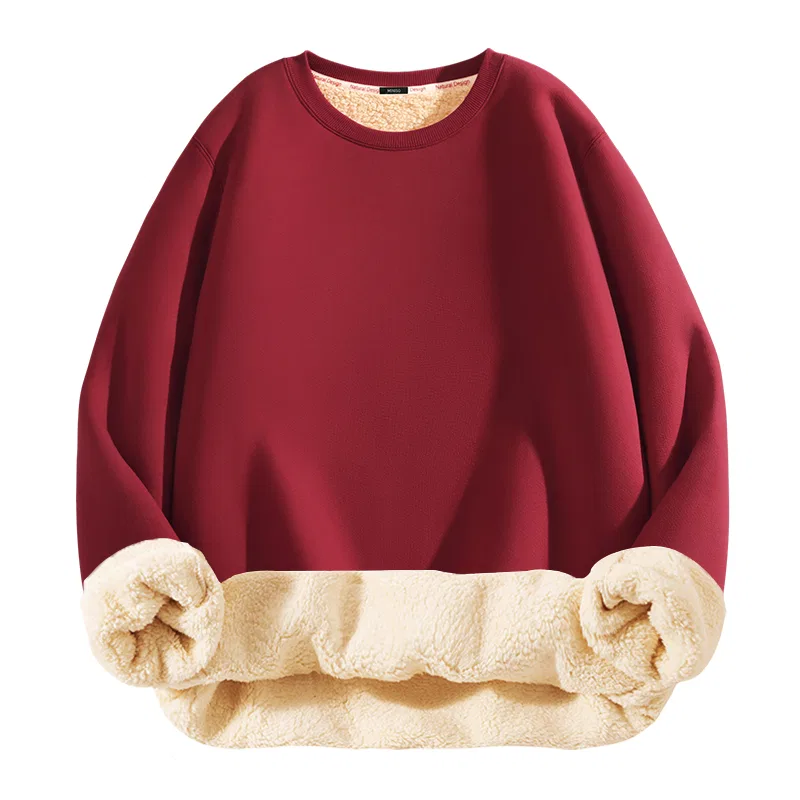 Детский свитшот с начесом MINISO, Burgundy
