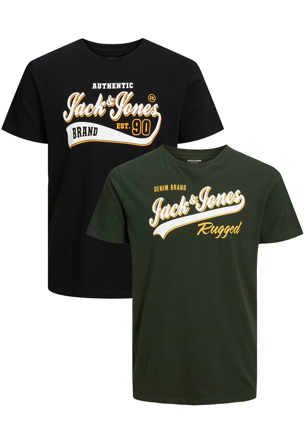 

Футболка Jack & Jones Kurzarm Übergröße JJELOGO, черный