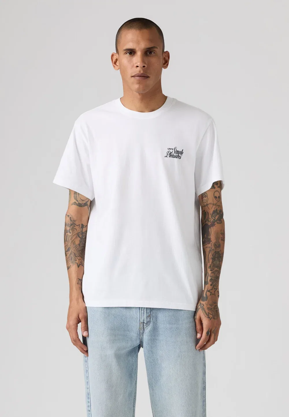 Футболка свободного кроя с принтом Levi'S, Simple Pleasures White Plus — фото 2