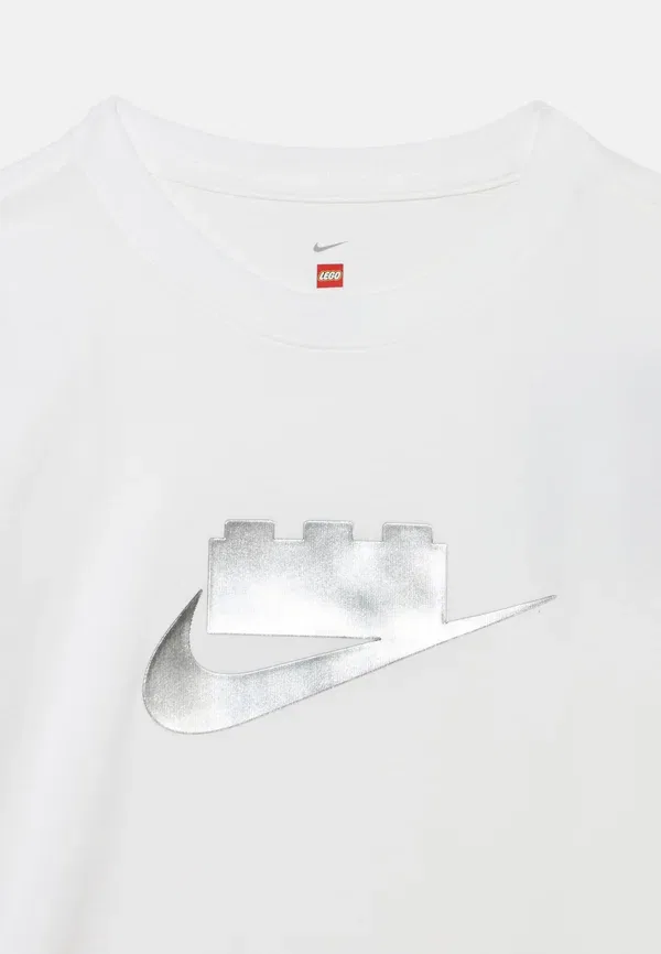 Футболка с принтом, полупрозрачная, Nike Sportswear unisex, White, белый — фото 3