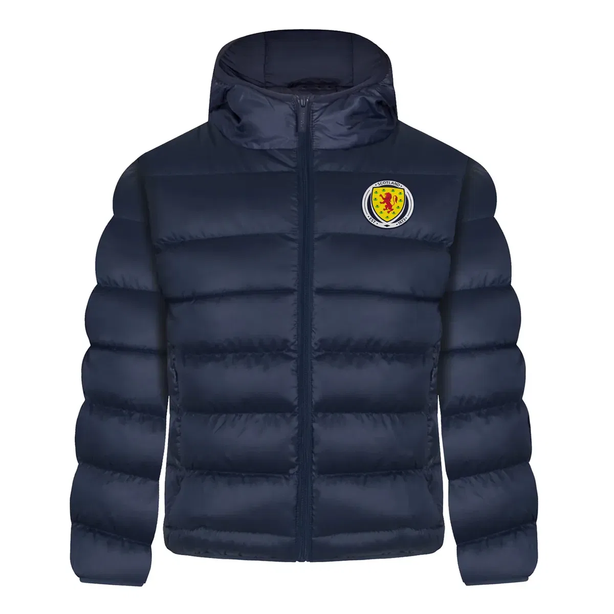 Детская куртка с капюшоном стеганая зимняя Scottish Fa, Navy