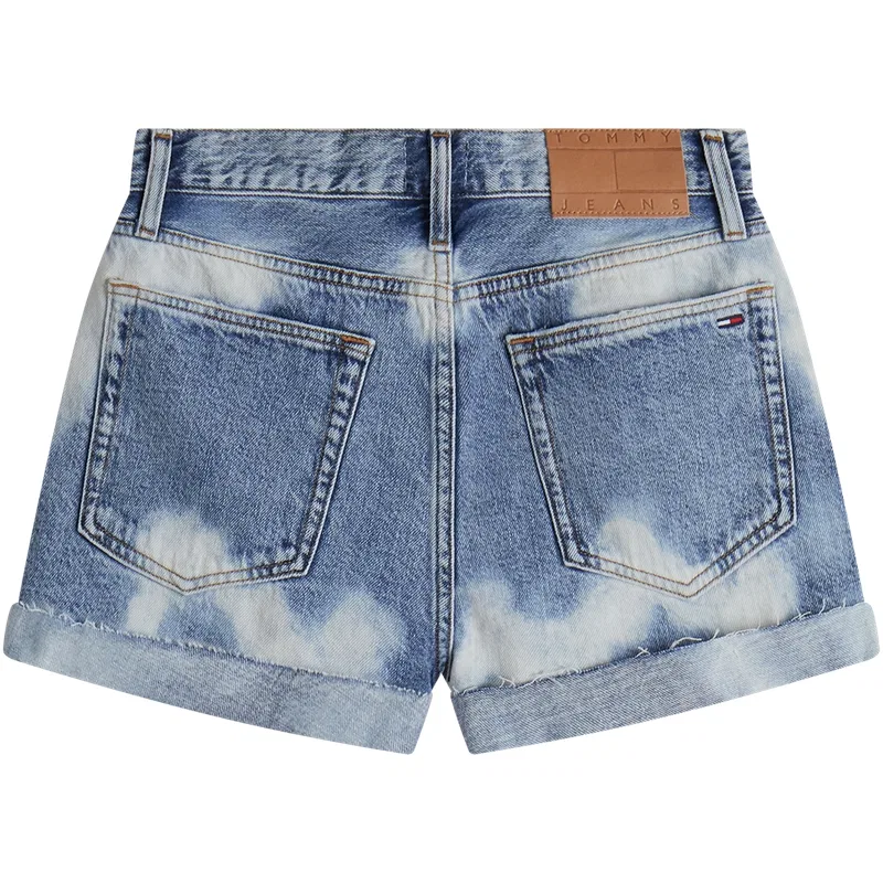 Женские джинсовые шорты с принтом Tommy Hilfiger, Denim Blue 1AB — фото 4