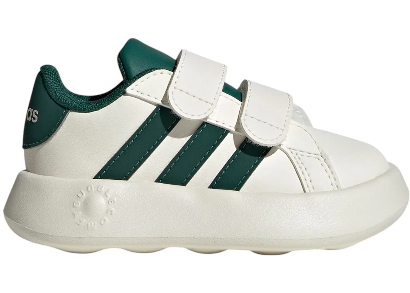 Детские кроссовки Lifestyle Adidas Grand Court 2.0, Off White/Collegiate Green/Core Black