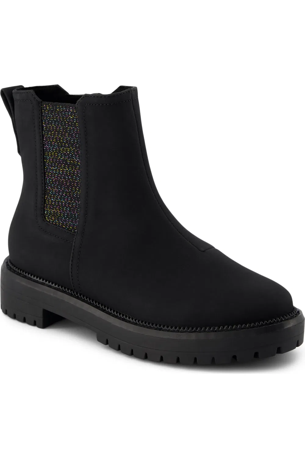 Детские ботинки с боковой молнией Bennet TOMS, черный